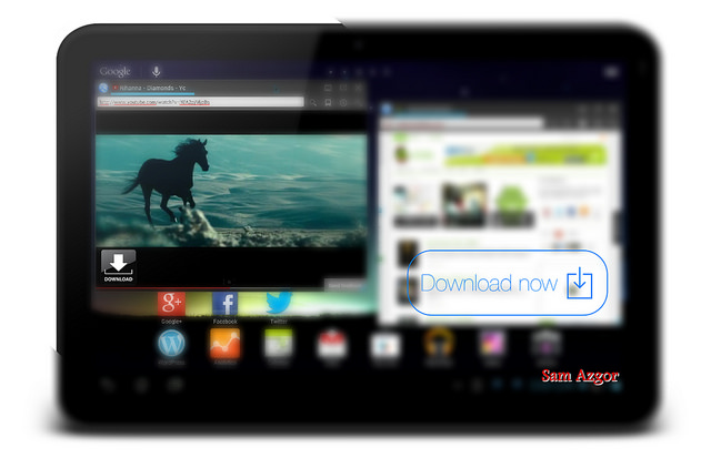 Adroid Tablet (c) Sam Azgor youtube downloader for android
